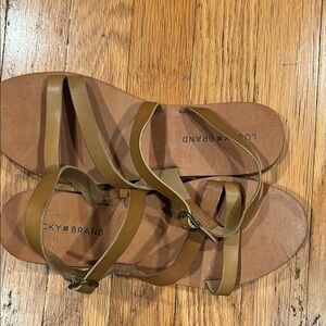 Lucky Brand Women Sandals. Brown Size 8.5